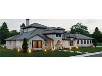 Charming new build with white brick, dark trim, lush landscaping, and stone accents at 4313 Acworth Dallas Rd Lot 2 Dr, Acworth, GA 30101