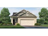 Charming one-story home with a brick facade, complemented by a well-manicured lawn and a two car garage at 2402 Bayberry St, Acworth, GA 30101