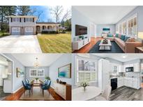 Charming two-story home with brick accents, a long driveway, and a large front yard at 2126 Chevy Chase Ln, Decatur, GA 30032