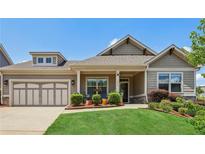 Charming single Gathering home with manicured lawn and attached two car garage at 1602 Renaissance Ne Dr, Conyers, GA 30012