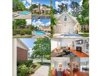Various exterior shots of the community including the pool, clubhouse and manicured landscaping at 3916 Abbott Way # 2, Powder Springs, GA 30127