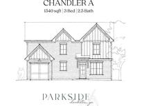 Rendering of a 3 bed, 2.5 bath house with a garage and two stories at 3810 Cottage Cir, Clarkston, GA 30021