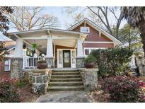 Charming craftsman home with stone accents, a covered porch and meticulous landscaping at 313 5Th Ne St, Atlanta, GA 30308