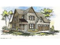 Charming home boasts a blend of stone and wood accents, complemented by a well-manicured lawn at 204 Wakehurst Way, Marietta, GA 30064