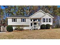 Charming home featuring traditional style, a well-maintained yard and a neatly trimmed landscape with mature trees at 1083 Stoney Creek Ln, Austell, GA 30168