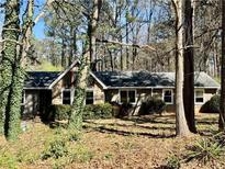 Charming single-story home featuring multiple windows and a lush surrounding landscape at 3252 Westbrook Trce, Lawrenceville, GA 30044