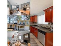 Interior and exterior shots of a charming home featuring a modern kitchen and living spaces at 1946 Taffeta Trl, Lithonia, GA 30058