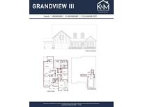 Grandview III floor plan featuring 4 bedrooms, 3.5 bathrooms, and 2,754 square feet at 167 Pinewood Dr, Covington, GA 30014