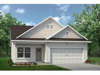 Charming single-story home with a gray roof, attached garage, and well-manicured lawn at 112 Asher Dr, Carrollton, GA 30116