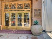 Ornate gold doors mark the William-Oliver Building Residences' entrance, established in 1930 and registered as a historic place at 32 Peachtree Nw St # 705, Atlanta, GA 30303