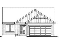 Charming single-story home featuring a modern front door and a two-car garage at 122 Easton Park Blvd, Dallas, GA 30157