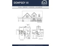 Dempsey III home plan featuring two stories, four bedrooms, and 3.5 bathrooms in 2,925 square feet at 210 Pinewood Dr, Covington, GA 30014