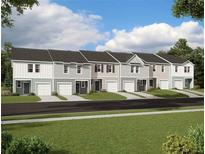 New townhomes showcasing a variety of colors, gray roofs, and garages at 2534 Coventry Street, Atlanta, GA 30331