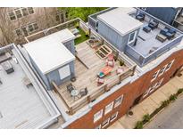 Expansive rooftop deck offers multiple seating areas, raised garden beds, and a unique outdoor living space at 230 Bradberry Sw St # 9, Atlanta, GA 30313