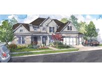 Charming two-story home featuring a landscaped front yard, a two-car garage, and covered front porch at 668 Crest Line Trl, Powder Springs, GA 30127