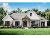 Charming farmhouse-style home featuring white siding, a welcoming front porch, and professionally landscaped yard at 4680 Hwy 213, Newborn, GA 30056