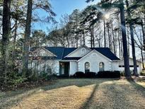 A charming single-story home with a well-manicured lawn and mature trees at 9921 Al Cooper Trce, Jonesboro, GA 30238