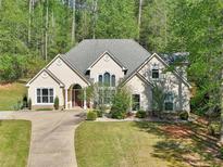 Charming home with a lush green lawn, complemented by mature trees and a welcoming driveway at 3070 Glad Dale Se Dr, Conyers, GA 30094
