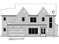 Blueprint of home showcasing a two-story floor plan with a two-car garage and modern design at 3920 Bellair Dr, Marietta, GA 30066