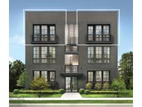Modern multi-story home with black framed windows and small Juliet balconies at 123 Beardon Circle # 159, Atlanta, GA 30316