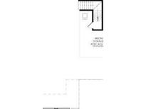Close up of the attic layout with storage shown on this home's floor plan at 76 English Barn Way, Hiram, GA 30141