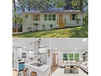 Charming ranch-style home with lush green lawn and natural wood accents at 1346 Wichita Sw Dr, Atlanta, GA 30311