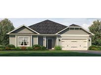 Charming single-story home with neat lawn, neutral siding, dark roof, and attached garage at 255 Eason Ave, Bowdon, GA 30108