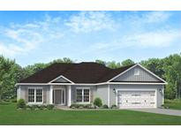 Charming single-story home featuring a two-car garage and a welcoming, landscaped front yard at 259 Eason Ave, Bowdon, GA 30108