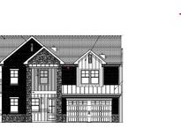 Charming two-story home displaying a harmonious blend of stone and siding accents at 267 Green Hill Road, Sandy Springs, GA 30042