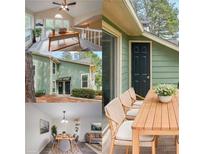 Bright living spaces featuring an office area, outdoor dining space, and an inviting dining room at 1206 Canyon Point Cir, Roswell, GA 30076