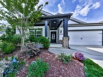 Charming home featuring a well-manicured lawn, stone accents, and inviting entrance at 132 Neese Farm Dr, Woodstock, GA 30188