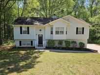 Charming home with a well-maintained lawn, trimmed shrubs, and a inviting front entrance at 71 Streamview Trl, Douglasville, GA 30134