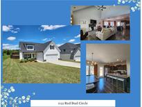 Beautiful home boasts lush landscaping and a well-manicured lawn under a bright, sunny sky at 1132 Red Bud Cir, Villa Rica, GA 30180