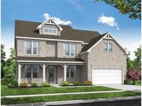 Charming two-story home with brick facade, covered porch, and well-manicured lawn at 6935 Melody Ridge Rd, Buford, GA 30518