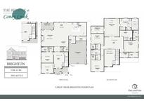 Brighton floor plan featuring five bedrooms, four and a half bathrooms, and spacious layout at 725 Caney Fork Rd, Alpharetta, GA 30005