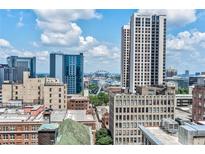 Scenic downtown Atlanta aerial view showcasing modern high-rise buildings on a sunny day at 57 Forsyth Nw St # 12B, Atlanta, GA 30303