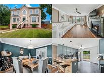 Charming two-story home with a well-manicured lawn and inviting front entrance at 2349 June Springs Sw Dr, Marietta, GA 30008
