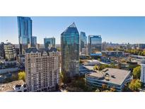 Stunning Buckhead Atlanta aerial view of modern high-rise buildings, trees, and blue skies at 3338 Peachtree Ne Rd # 3406, Atlanta, GA 30326