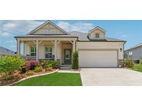 Charming single-Gathering home with a manicured lawn, covered porch, and two-car garage at 1061 Towne Mill Xing, Canton, GA 30114