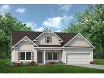 Charming single-Gathering home featuring stone accents, a two-car garage, and beautifully landscaped front yard at 655 Blackshear Trl, Temple, GA 30179