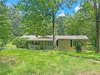 Single story home with covered porch and lush greenery on a sprawling lot at 710 Seals Rd, Dallas, GA 30157