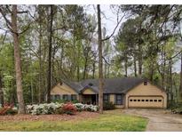 Charming single-story home featuring a well-maintained yard and a cozy, inviting entrance at 2513 Rockwood Way, Stone Mountain, GA 30087