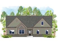 Charming single-story home featuring a gray roof, light green siding, and inviting front porch at 28 Loth Wages (Lot 28) Rd, Dacula, GA 30019