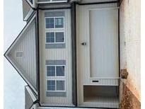Modern two-story home with gray trim and large garage at 50 Leggett Dr # 184, Villa Rica, GA 30180