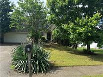 Traditional home featuring a manicured lawn and mature trees providing shade and curb appeal at 34 Hunters Xing, Dallas, GA 30157