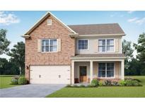 Charming two-story home with brick facade, attached garage, and well-manicured lawn at 3926 Lockaby Way, Lawrenceville, GA 30044
