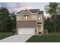 Charming two-story home with brick accents, landscaped yard, and attached two-car garage at 1882 Copelyn Reese Court (Lot 167), Lawrenceville, GA 30043