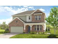 Charming two-story home with brick and siding, a well-manicured lawn, and inviting front porch at 141 Bennett Farm Dr, Loganville, GA 30052