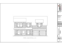 Rendering of a two-story brick home with a garage and symmetrical window layout at 250 Crabapple Rd, Mcdonough, GA 30253