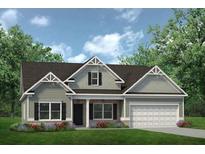 Charming single-Gathering home with manicured lawn, brick accents, and a two-car garage at 99 Silver Leaf Trce, Douglasville, GA 30134